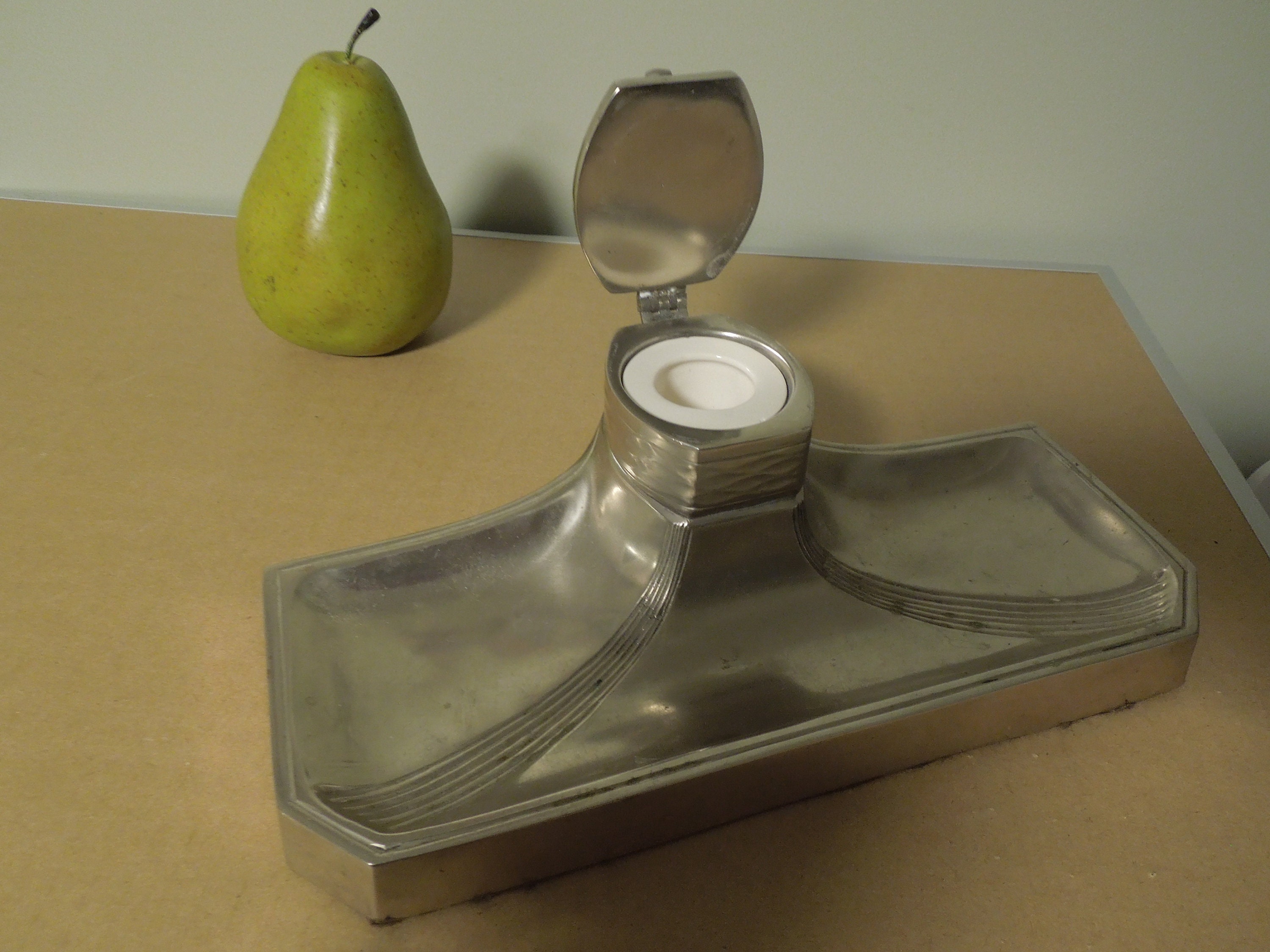 Traveling Inkwell - ASL Pewter