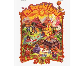 Retro McDonaldland Characters Poster