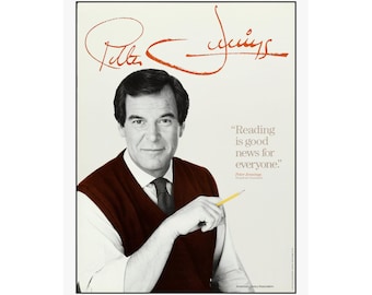 Peter Jennings Retro Classroom Poster