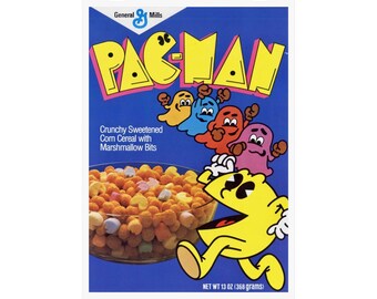 Pac-Man Cereal Box Poster Matte Vertical Poster