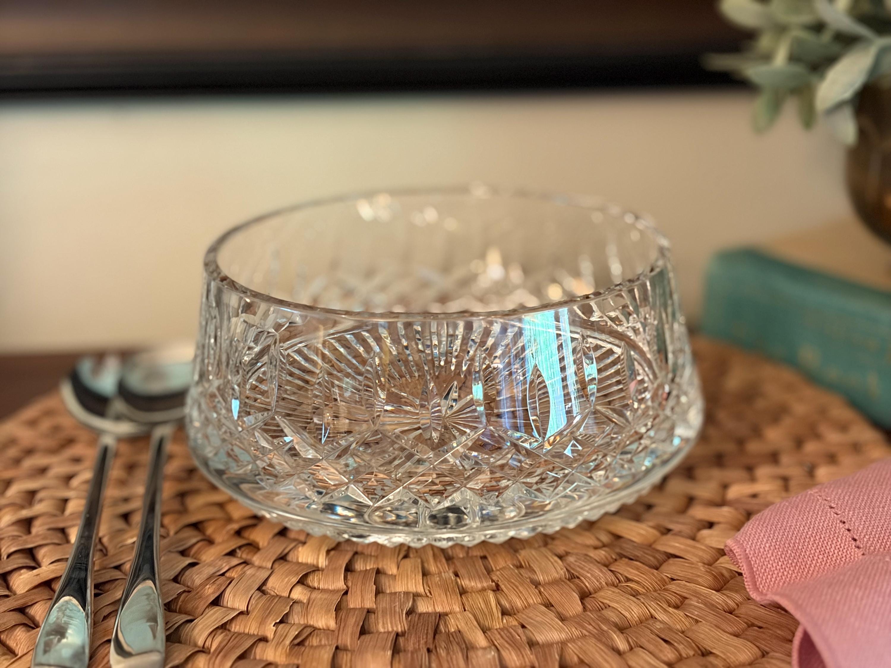 アイルランド　ウォーターフォード　最高級クリスタルの美しいボウルセット Vintage Large Waterford Bowls - Etsy