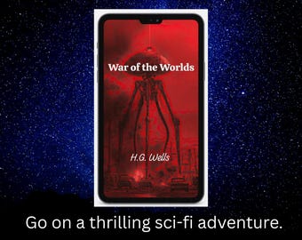 Krieg der Welten von H.G. Wells | Druckbares PDF eBook | Digitaler Download | Gemeinfreier Klassiker