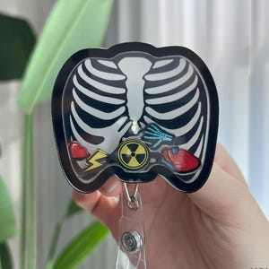 X線技師用シェーカーバッジリール：放射線技師ホルダー、放射線科ギフト