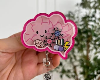 Brelok Brain Shaker: klips identyfikacyjny pielęgniarki neurologicznej