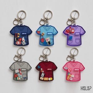 Chaveiro personalizado para enfermeira com nome: Presente personalizado para enfermeira