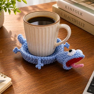 30-in-1 Animal Crochet Coaster Patterns, Pop-Up Mug Hugger Bundle, Animal Cup Holder (PDF Download) image 3