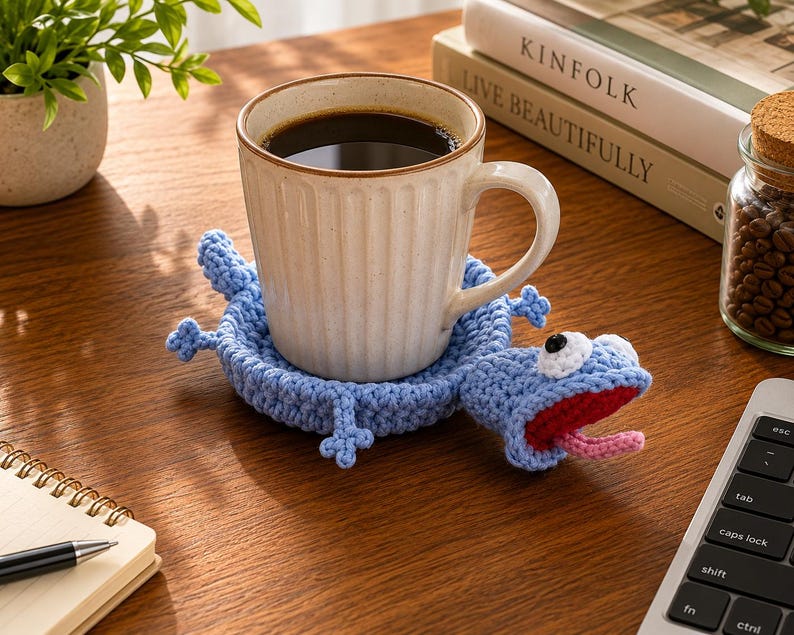 30-in-1 Animal Crochet Coaster Patterns, Pop-Up Mug Hugger Bundle, Animal Cup Holder (PDF Download) image 3