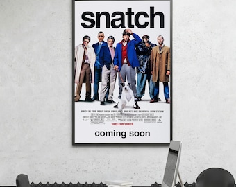 Snatch-Filmplakat, Leinwandposter, rahmenlose Poster, Filmplakate, Fernsehplakate, Wandbilder, Weihnachtsgeschenke, Wohndekoration