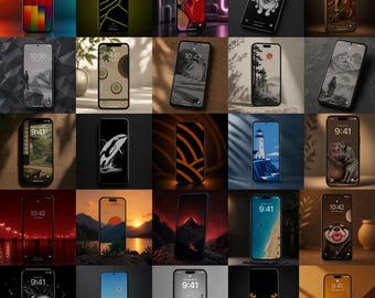 Minimalistische iPhone-wallpapercollectie, neutrale telefoonachtergronden, Android-vergrendelingsscherm, digitale download