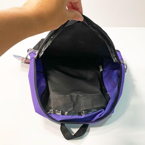 Mochila escolar transparente morada de Piolín de Looney Tunes, estilo vintage del año 2001 (Y2K), nueva con etiquetas. imagen 6