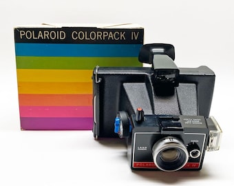 Vintage polaroid colorpack IV landcamera uit de jaren 60 in doos