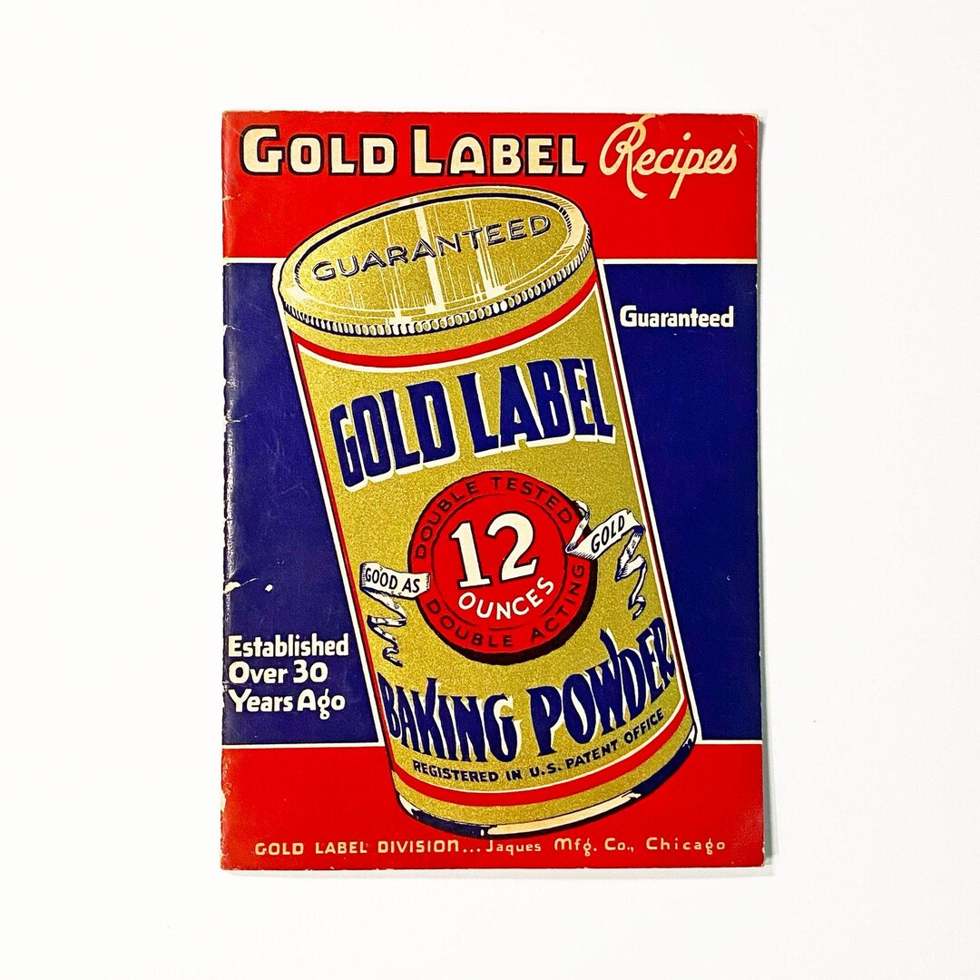 Vintage 1940s Gold Label Baking Powder Recipe Booklet, 16 Pages - Etsy