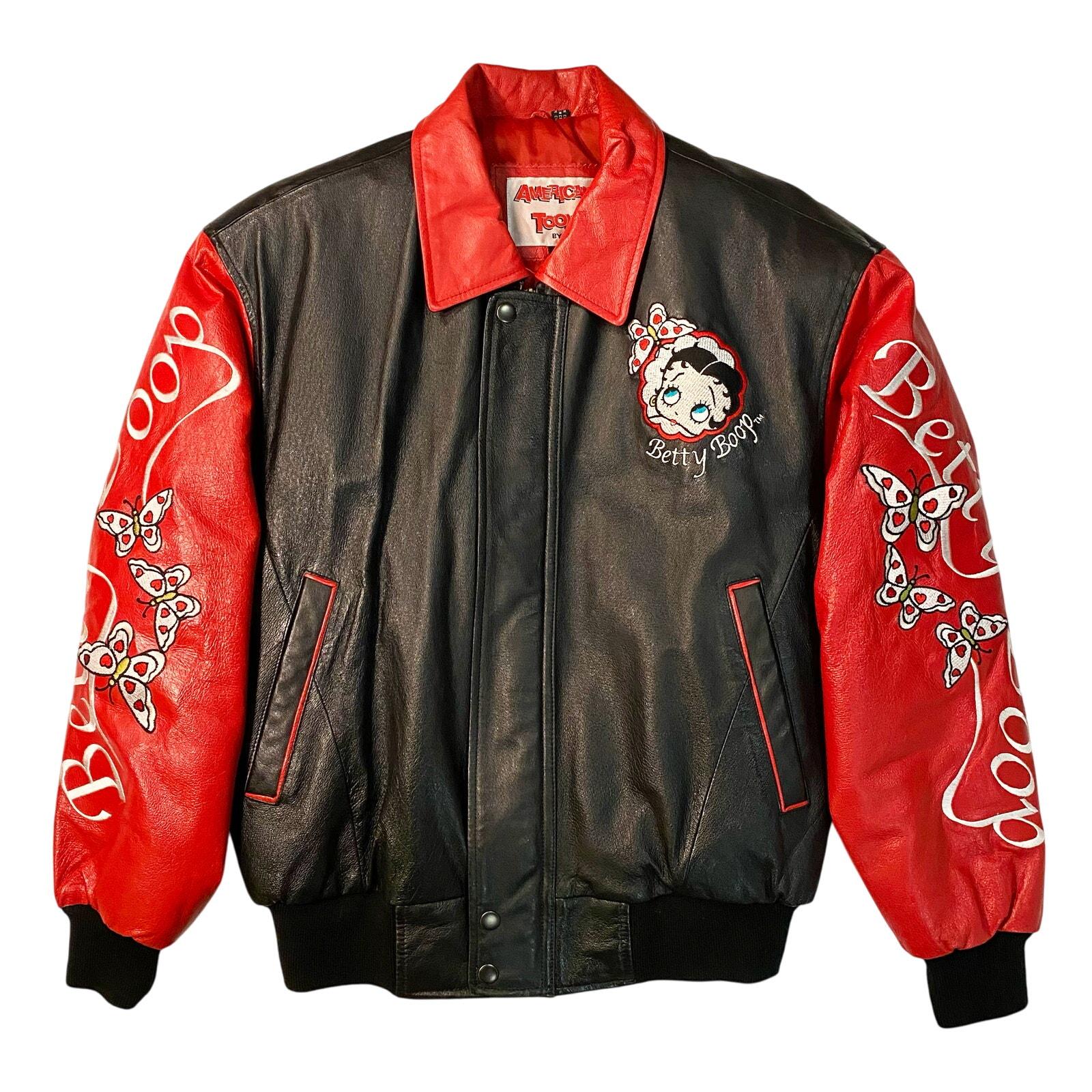 Betty Boop American Toons Leather Jacket - Etsy