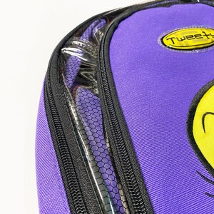Mochila escolar transparente morada de Piolín de Looney Tunes, estilo vintage del año 2001 (Y2K), nueva con etiquetas. imagen 5