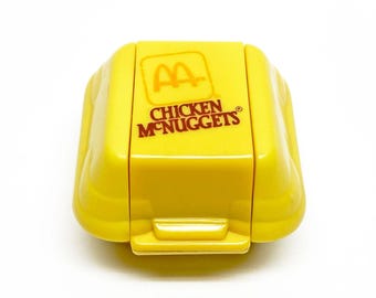 Brinquedo vintage do McLanche Feliz de 1987 do McDonald's Chicken McNuggets Changeables