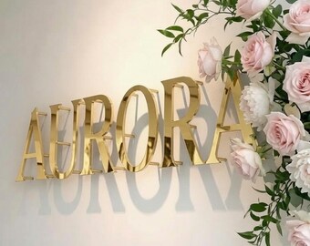 Custom Floating Metal Letters, Office Wall Signage, Metal Sign, Salon Sign, Raised Letter, Storefront Sign, Office Sign, Indoor/Outdoor Sign