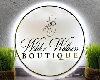 Custom Acrylic Sign, UV Acrylic Logo, LED Neon Sign, Personalized Wall Decor, Custom Logo Display, LED Business Signage, Shop Sign
