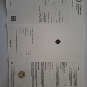 Untreated/Unheated Natural Ruby 0.73 ct, IGI Certified No Treatment Found, Oval Cut Purplish Red, July Birthstone