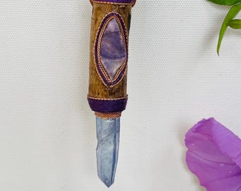 Crystal Love Talisman, Passionate Path, Heart Awakening, Devoted Expression with Brass Merkabah, Tiffany Crystal Stone, Fanzine Aura Quartz