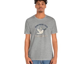 Peace and Quiet Dove Worldwide Tour T-Shirt | Vintage Dove Graphic