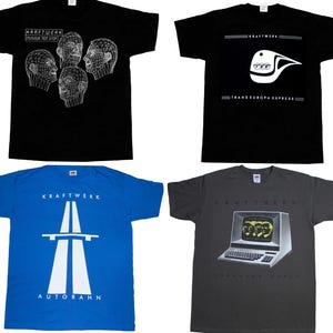 KRAFTWERK Musique NON STOP Trans Europe Express Autobahn Computer World T-Shirt manica corta manica lunga nuova t-shirt 345XL