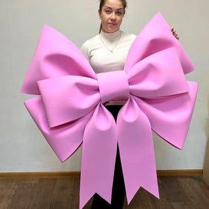Large Pink Door Bow | Baby bow | Front Door Decoration | Storefront Grand Opening Bow | Luxury Event Decor |  Outdoor Bow |