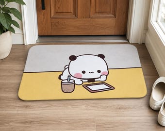 Bubu Dudu Cartoon Doormat | Non-Slip Polyester Entry Rug | Kawaii Home Decor