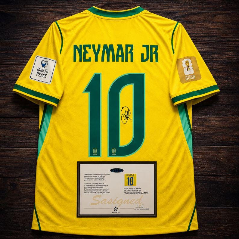 Neymar Autograph - Etsy