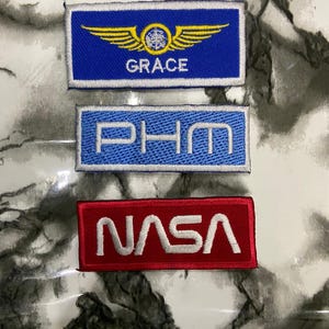 Project Hail Mary Embroidered Patches | Ryland Grace, NASA, Earth Sci-Fi Cosplay (Iron-on) image 4