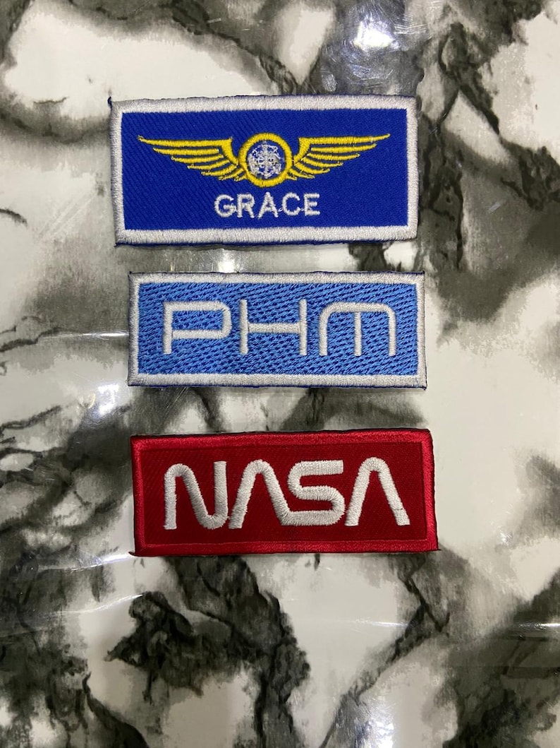 Project Hail Mary Embroidered Patches | Ryland Grace, NASA, Earth Sci-Fi Cosplay (Iron-on) image 4