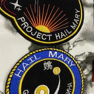 Project Hail Mary Embroidered Patches | Ryland Grace, NASA, Earth Sci-Fi Cosplay (Iron-on) image 20