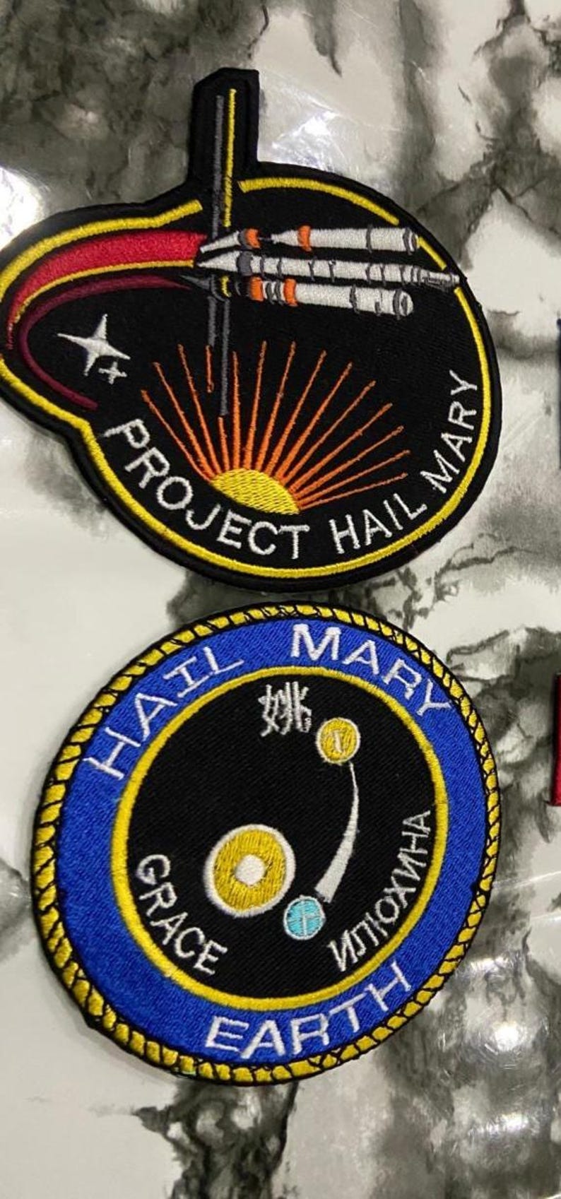 Project Hail Mary Embroidered Patches | Ryland Grace, NASA, Earth Sci-Fi Cosplay (Iron-on) image 20