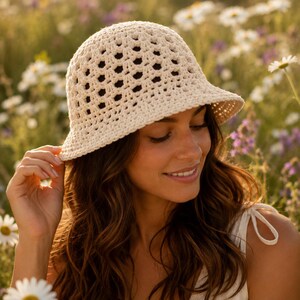 Häkelanleitung für einen Sonnenhut im Boho-Stil (PDF-Download)