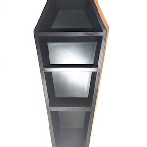 Coffin Shaped Shelf | Mini Black Coffin Display Shelf | Gothic Decor | 3-Tier Miniature Shelf | Goth Home Decor | Collector Display
