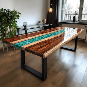 Mesa de comedor de madera con resina epoxi, mesa de resina epoxi a medida, mesa de comedor de madera con resina epoxi, tablero de mesa de resina epoxi, muebles de resina epoxi, mesa de comedor de resina epoxi