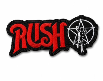 Rush-Band-Aufnäher: Klassisches Rockmusik-Abzeichen für Jacken, Westen, Rucksäcke