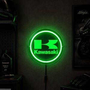 オーダー　ネオンサイン Kawasaki バイクネオンライト　インテリア　LED Kawasaki neon sign - Etsy 日本