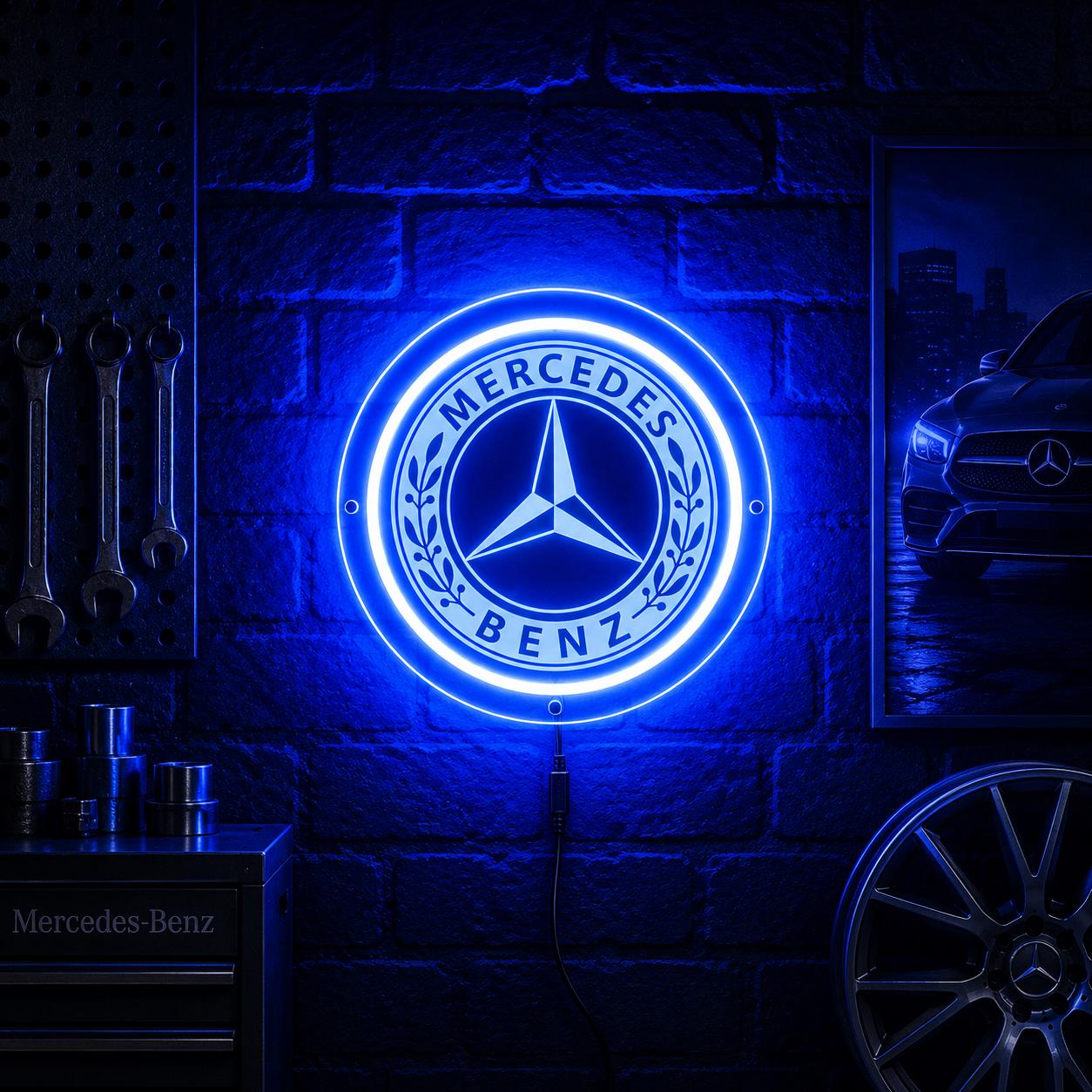 Mercedes led sign - Etsy 日本