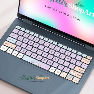Lenovo ThinkPad E Series Keyboard Sticker Kawaii Laptop Decal Cover  U.S. English Layout for Yoga ThinkBook ThinkPad IdeaPad Legion