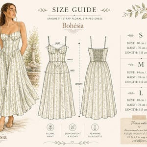 Floral Boho Midi Dress, Romantic Summer Dress, Garden Party Dress, Wedding Guest Dress, Vacation Dress, Feminine Floral Dress image 6