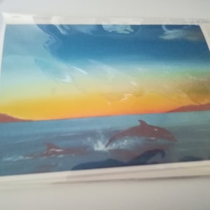 Delfine der Dingle Bay - Druck auf einer Grußkarte