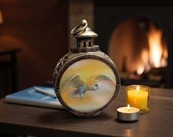 Flying Barn Owl LED  Lantern Large.