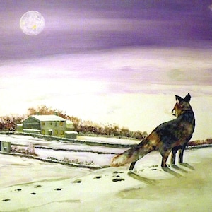 Looking for Christmas Dinner - Print from Original Acrylic Painting