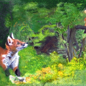 The Stainburn Fox -  Original print by  Dave smith