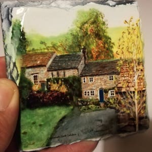 Countersett village Slate Coaster