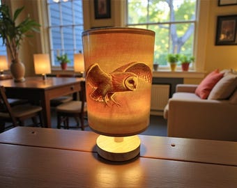 Flying Barn Owl Table Lamp