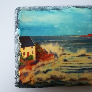 Runswick Bay  - Slate Coaster