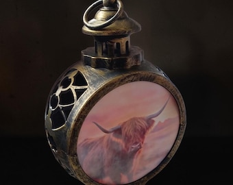 Highland Cow small  Lantern