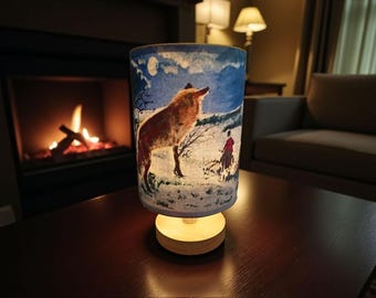 Outfoxed Fox art Table Lamp
