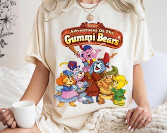 Gummi Bears PNG, Vintage Disney Adventures of the Gummi Bears PNG, Retro Cartoon Bears Graphic, 80s Disney Cartoon Sublimation Design